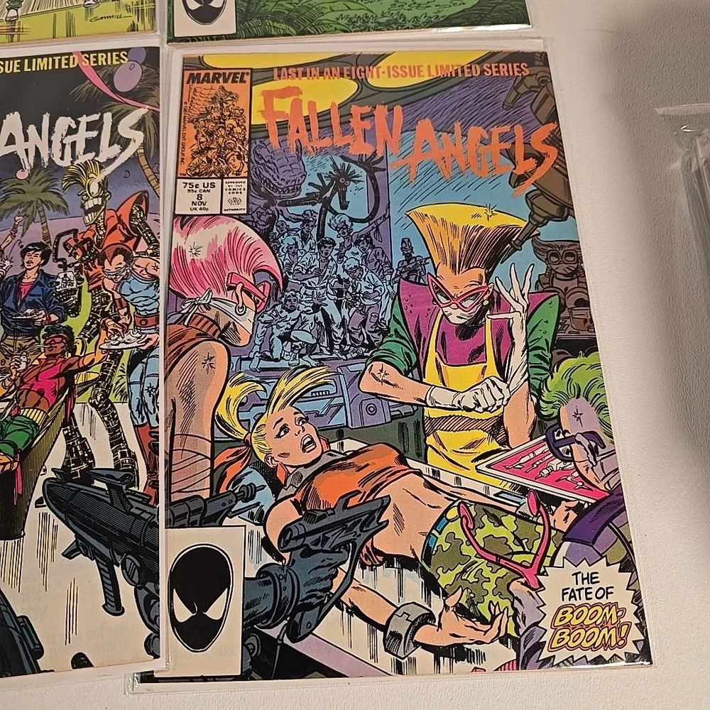 Marvel Fallen Angels Comic Lot #1-8 1987 Full Limited Series‎ X-Men Spinoff Book
